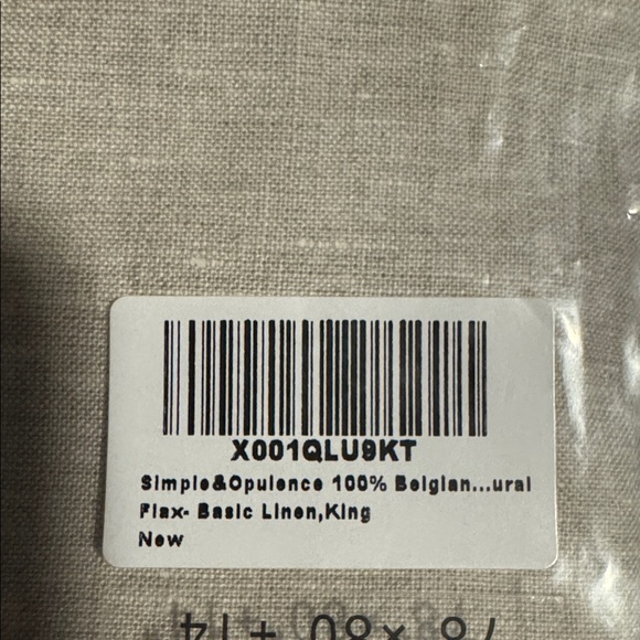 NWT Simple & Opulence 100% Linen Stone Wash King Bed Skirt Belgium Flax Natural - Picture 4 of 8